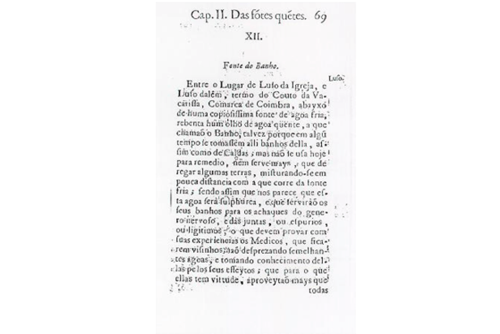 História da água Luso